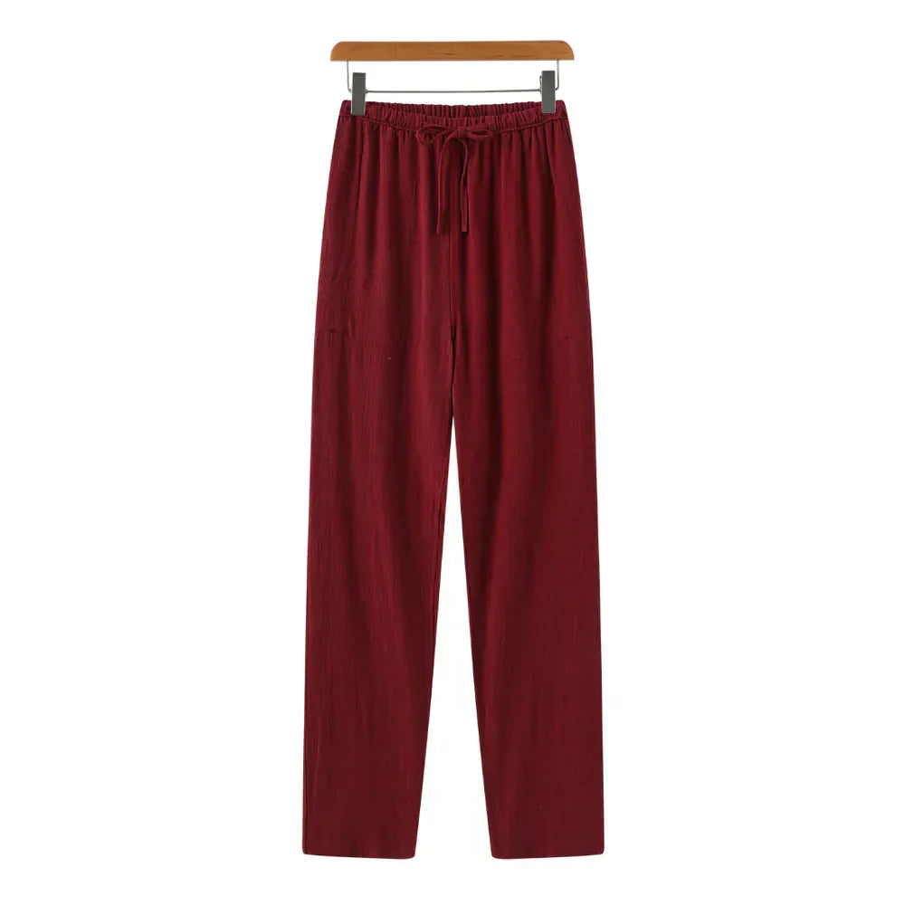 Noëlle™ | Pantalon slim en lin