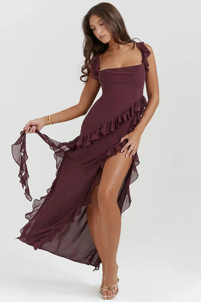 Noëlle™ | Robe élégante avec jambes ouvertes