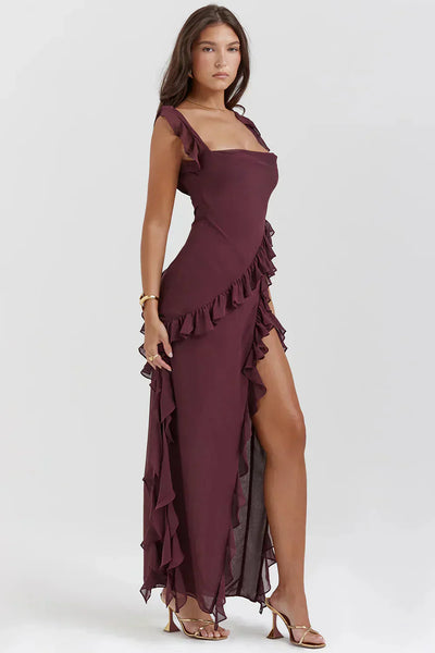 Noëlle™ | Robe élégante avec jambes ouvertes