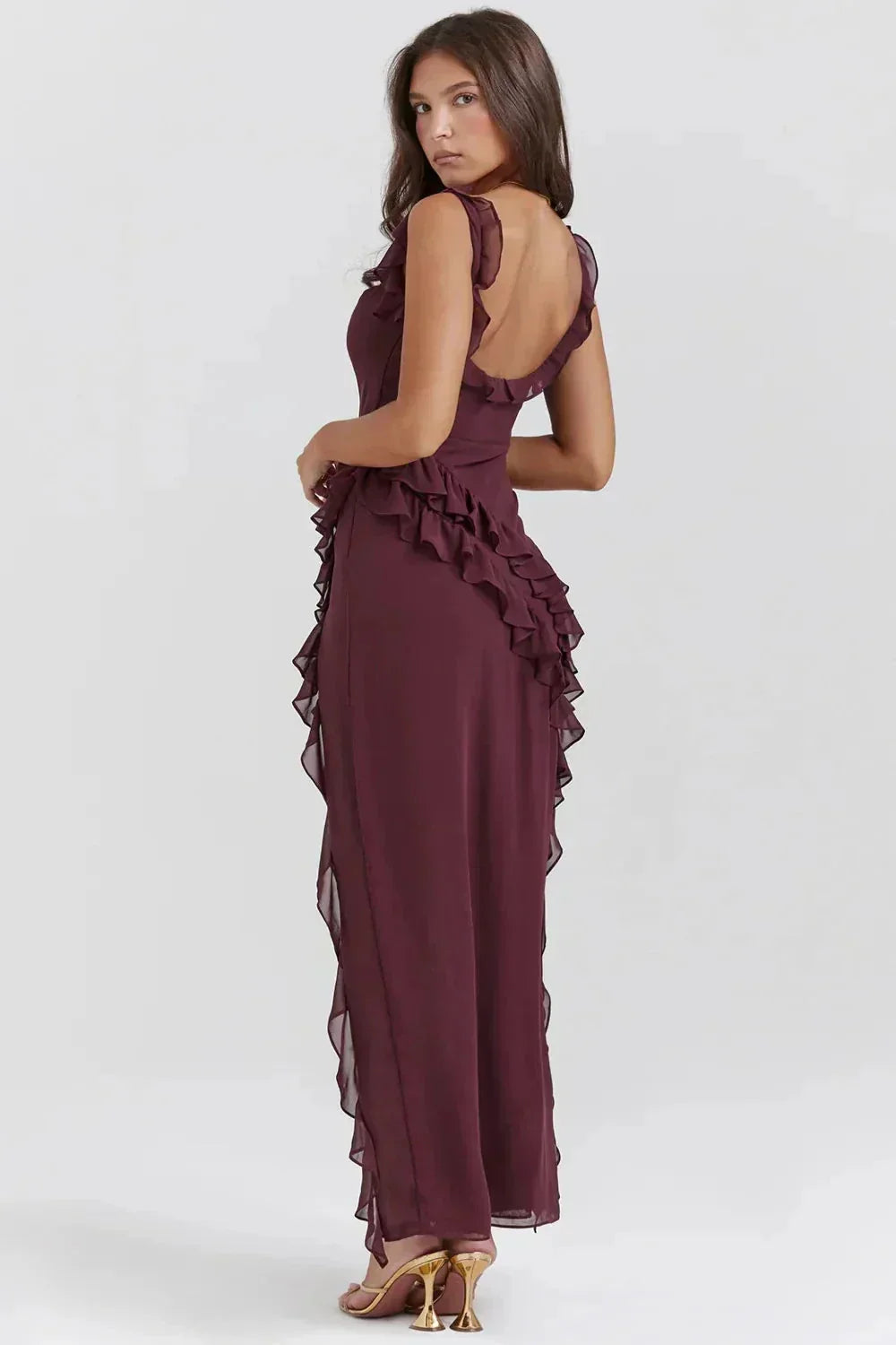 Noëlle™ | Robe élégante avec jambes ouvertes
