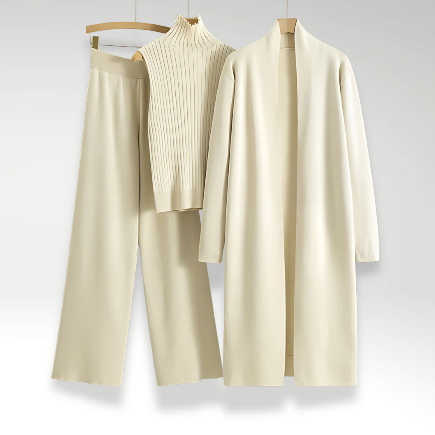 Noëlle™ | Ensemble trois pièces en maille Luxe