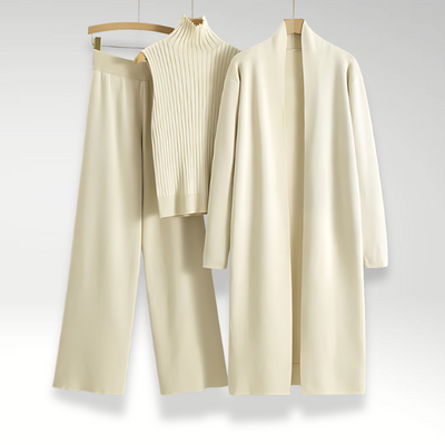 Noëlle™ | Ensemble trois pièces en maille Luxe