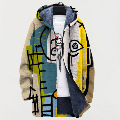 Mira | Cardigan Art Abstrait