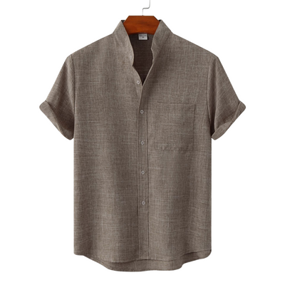 Noëlle™ | Chemise en coton unie avec boutons