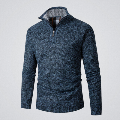 Marcel | Pull à col montant zippé – chaleur, élégance et confort d’hiver