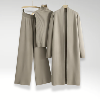 Noëlle™ | Ensemble trois pièces en maille Luxe