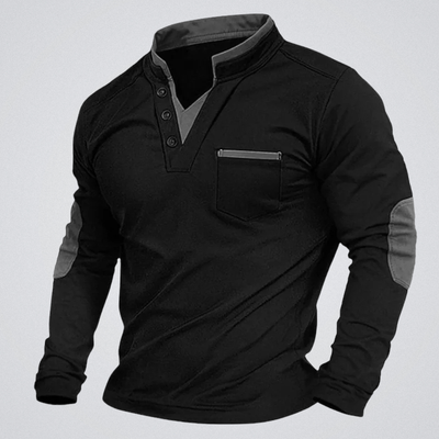 Mauro | Sweat-shirt col V – élégance décontractée et confort intemporel