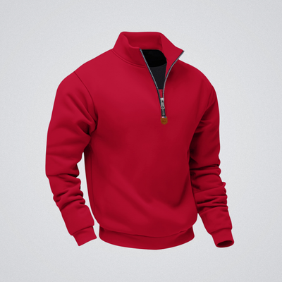 Léo | Sweat zippé à col montant – chaleur, élégance et confort au quotidien