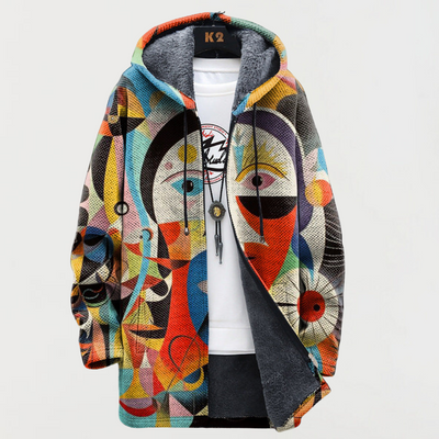 Mira | Cardigan Art Abstrait