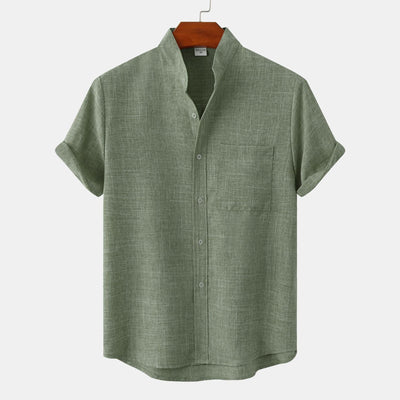 Noëlle™ | Chemise en coton unie avec boutons