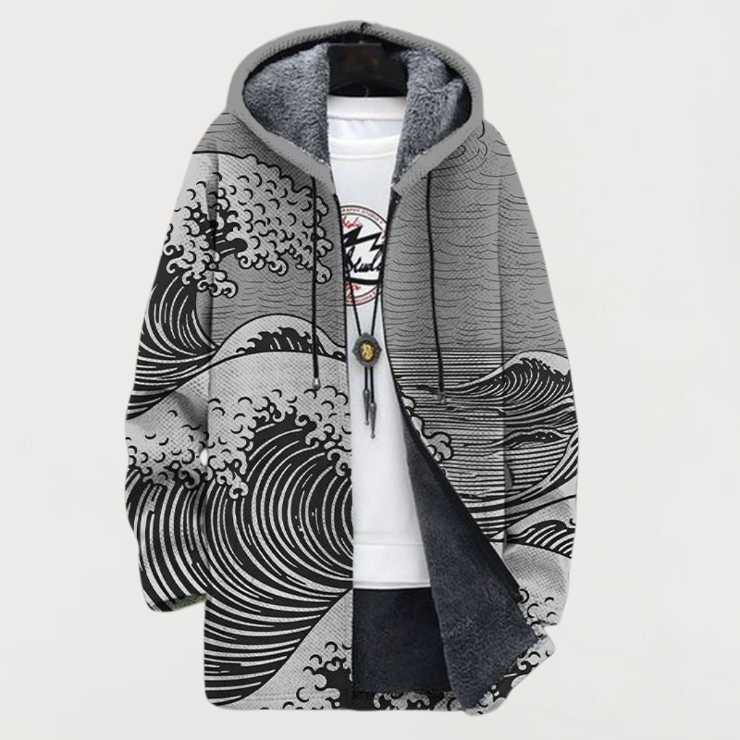 Kai | Cardigan Art des Vagues