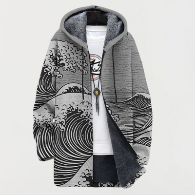 Kai | Cardigan Art des Vagues