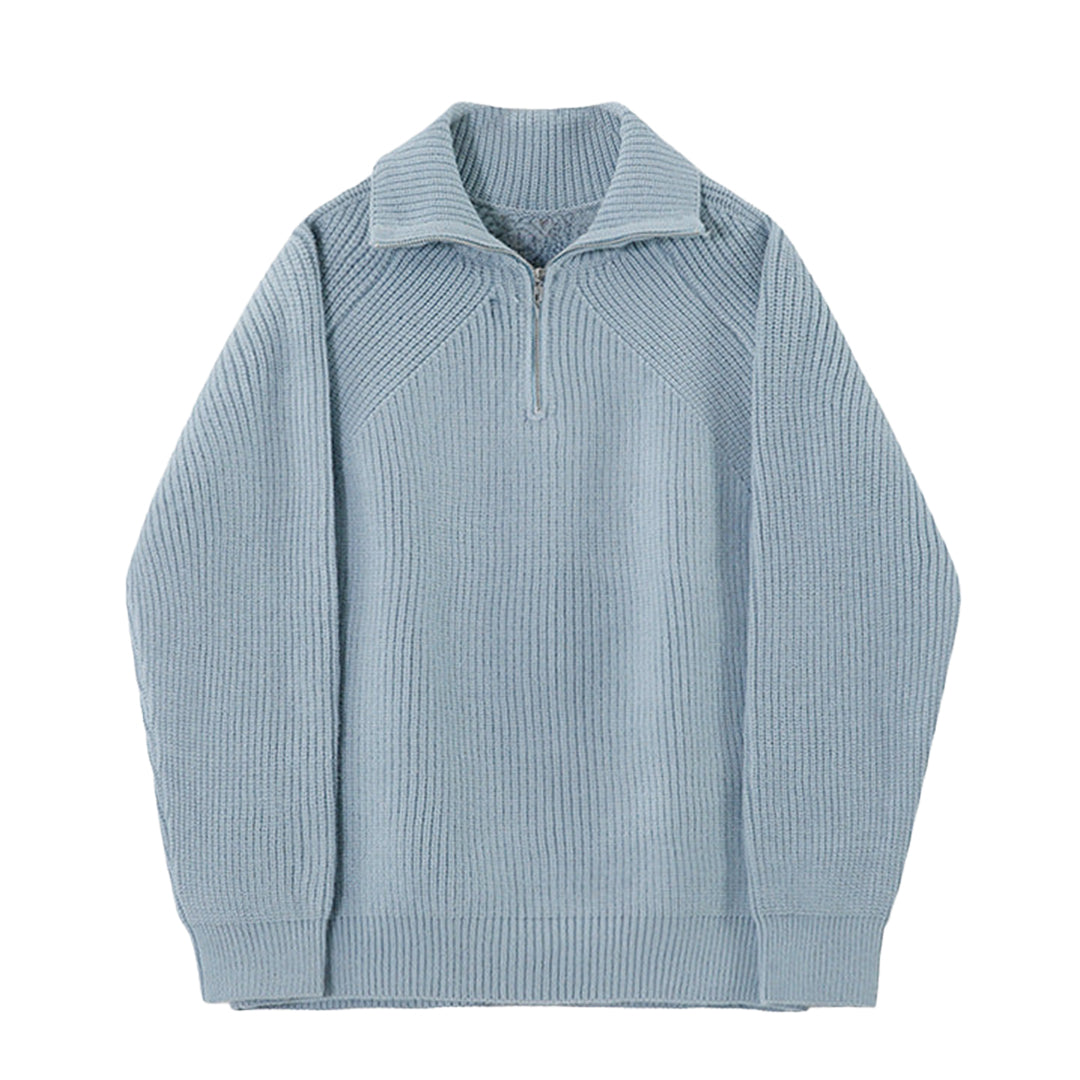 Noëlle™ | Pull Azure à quart de zip