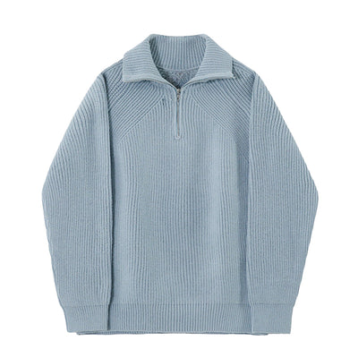 Noëlle™ | Pull Azure à quart de zip