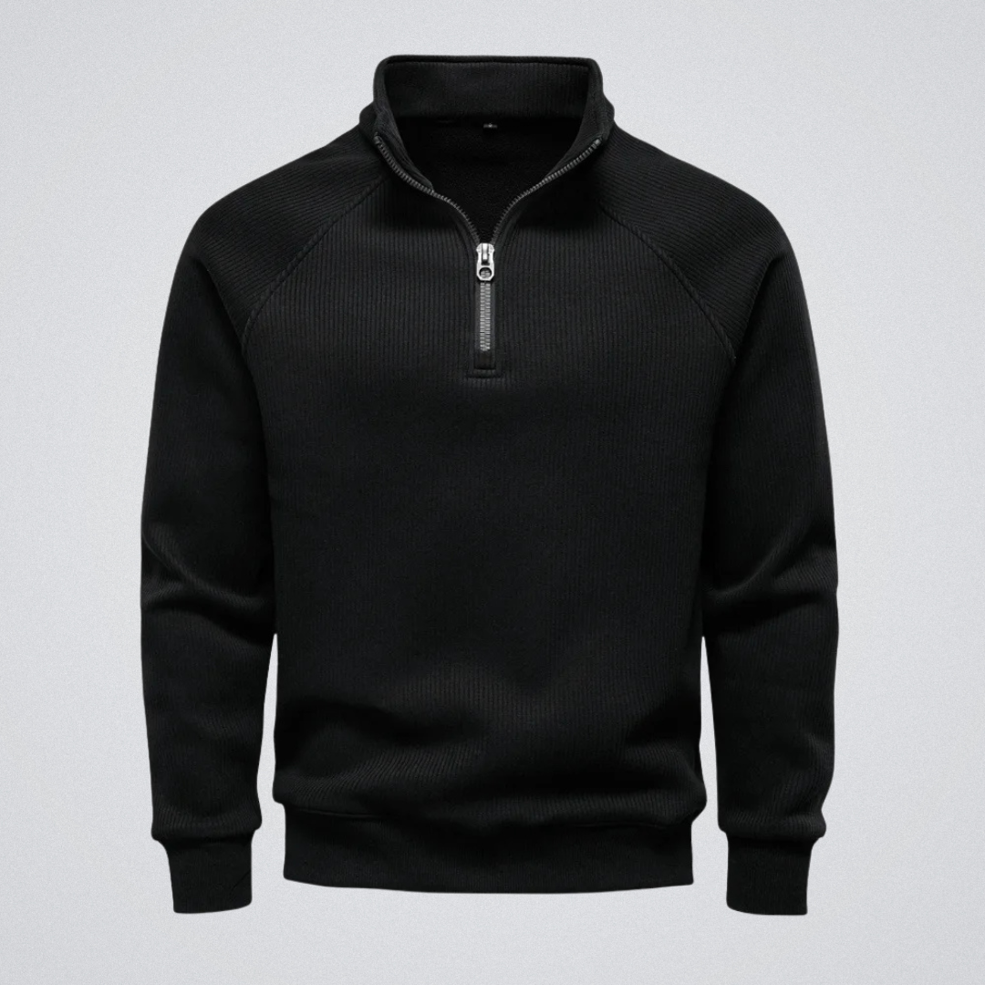 Édouard | Pull zippé doublé polaire – chaleur, style et confiance pour l’hiver