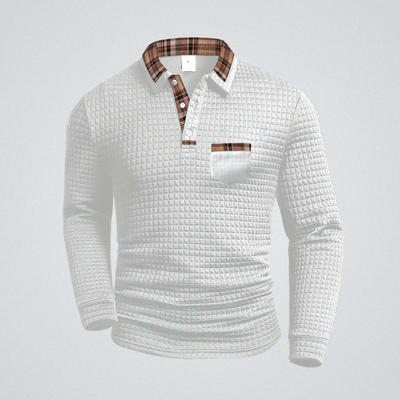 Polo à motif à carreaux