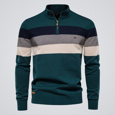 Maurice | Pull col montant zippé – chaleur, élégance et aisance