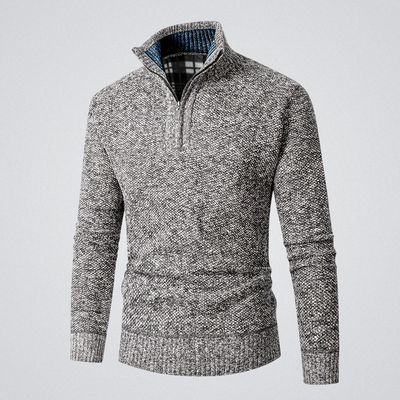 Marcel | Pull à col montant zippé – chaleur, élégance et confort d’hiver