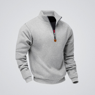 Léo | Sweat zippé à col montant – chaleur, élégance et confort au quotidien