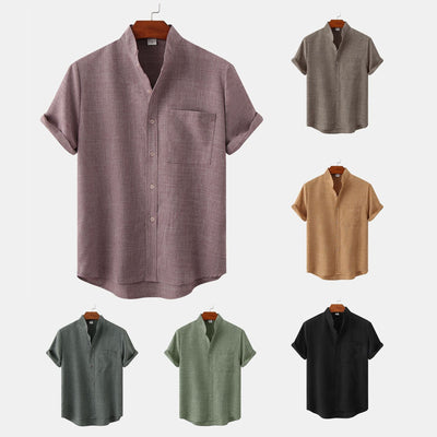 Noëlle™ | Chemise en coton unie avec boutons