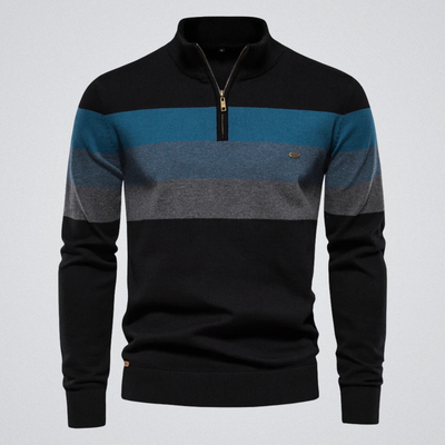 Maurice | Pull col montant zippé – chaleur, élégance et aisance