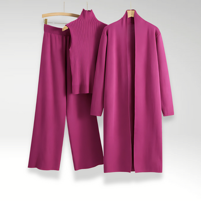 Noëlle™ | Ensemble trois pièces en maille Luxe
