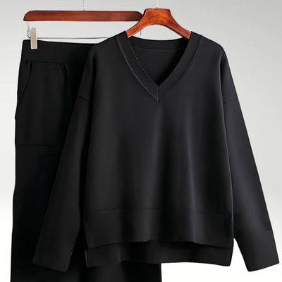 Noëlle™ | Luxe V-Neck Two Piece Set