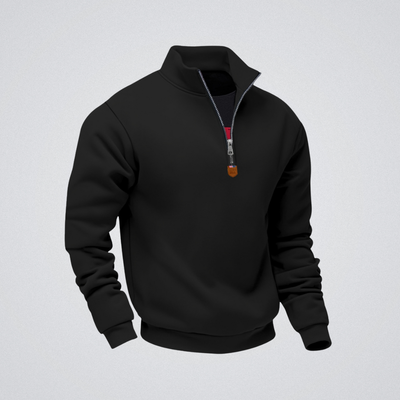 Léo | Sweat zippé à col montant – chaleur, élégance et confort au quotidien