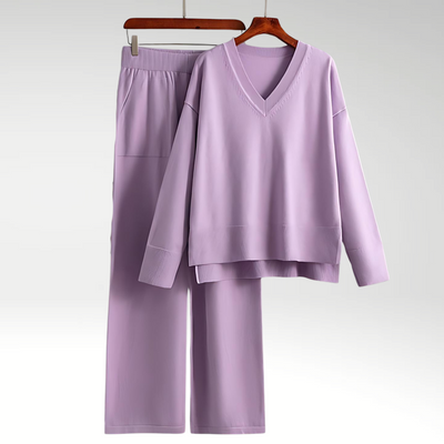 Noëlle™ | Luxe Ensemble deux pièces col V