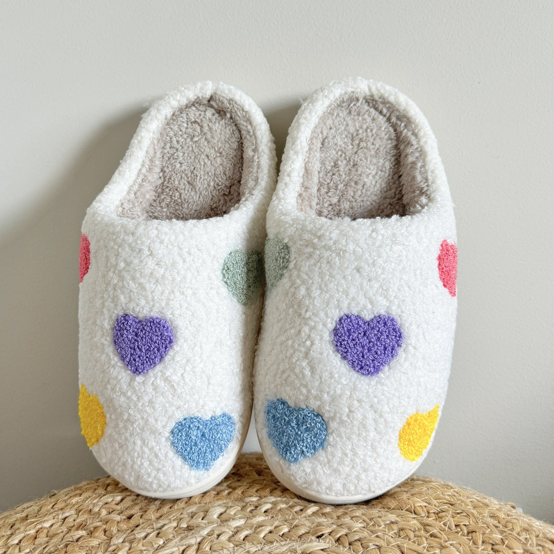 Noelle™ | Colourful Heart Slippers