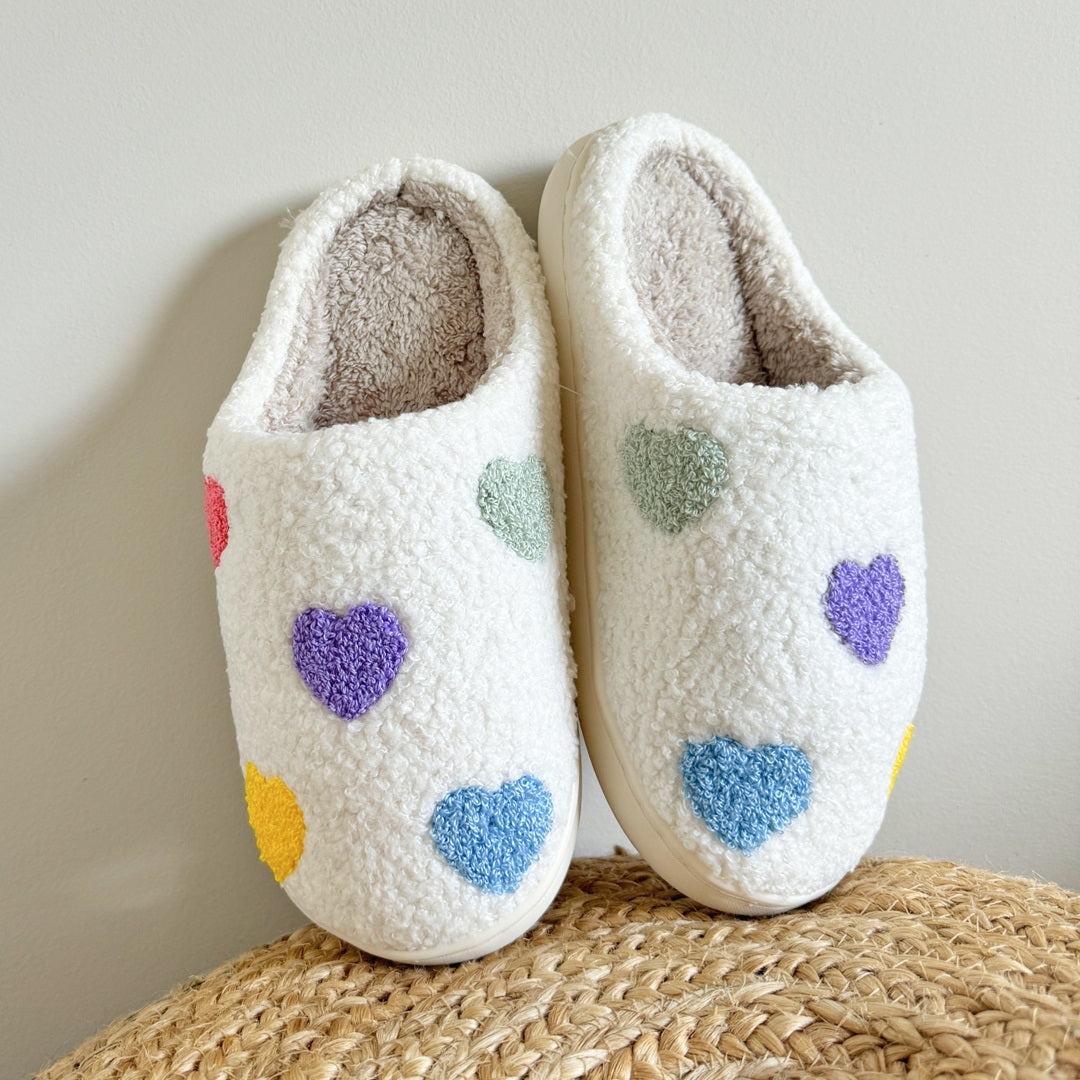 Noelle™ | Colourful Heart Slippers