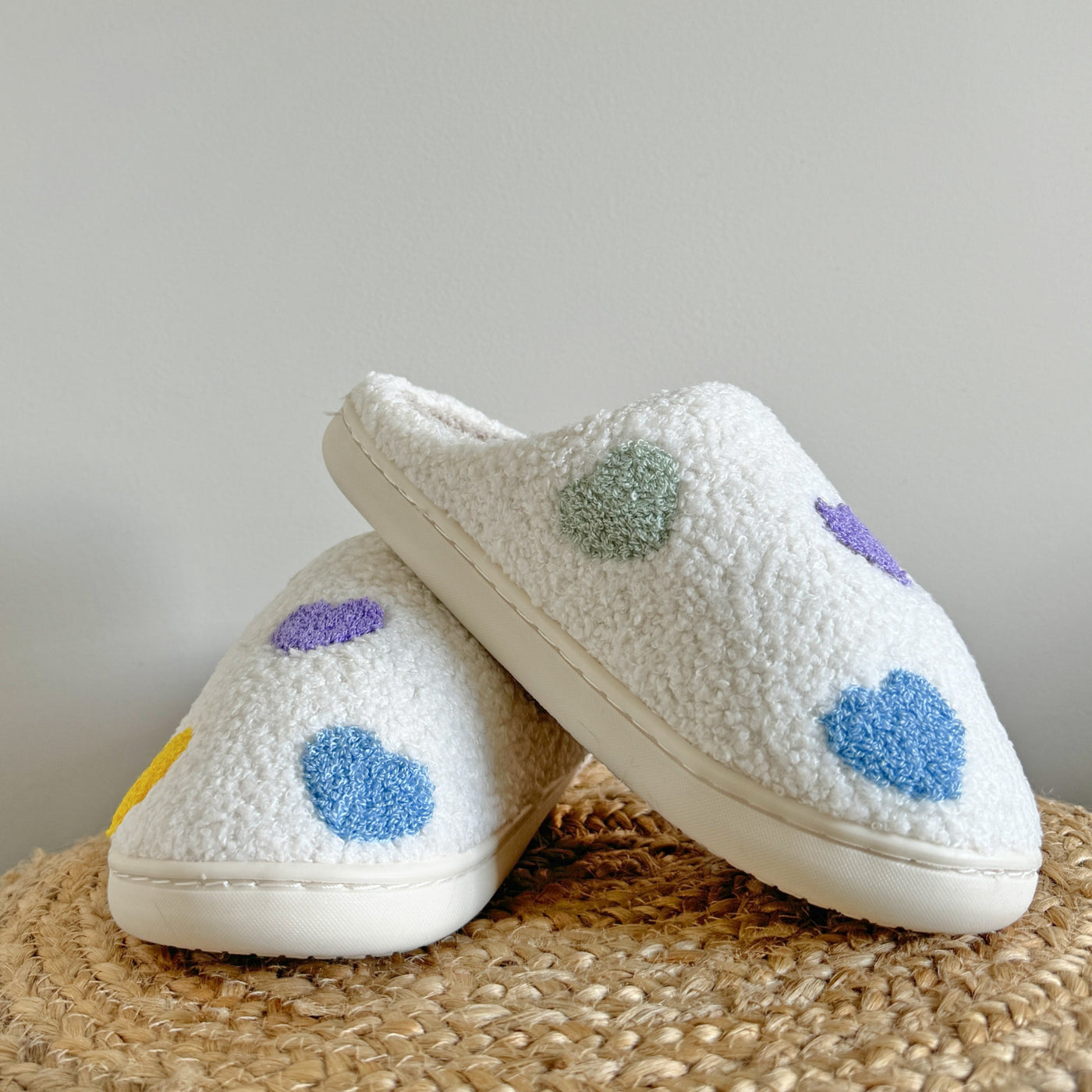 Noelle™ | Colourful Heart Slippers