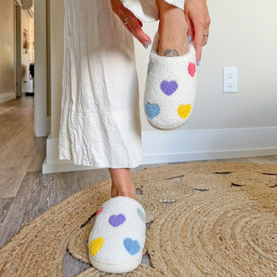 Noelle™ | Colourful Heart Slippers