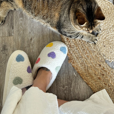 Noelle™ | Colourful Heart Slippers