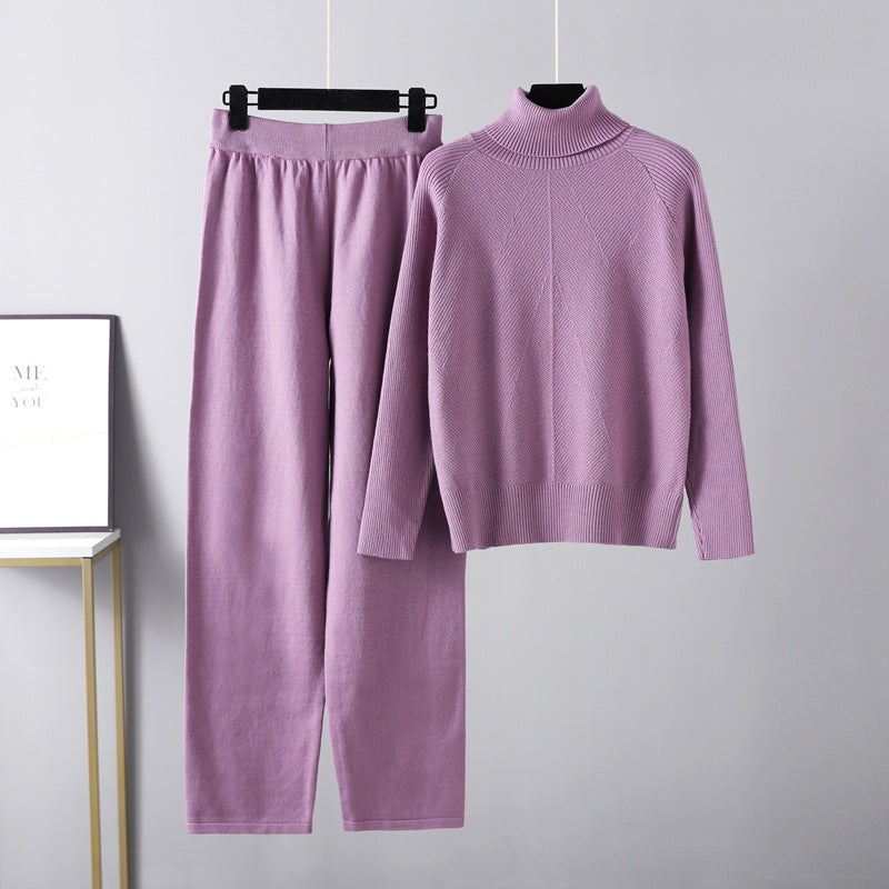 Noëlle™ | Ensemble deux pièces Lounge en tricot torsadé