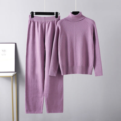 Noëlle™ | Ensemble deux pièces Lounge en tricot torsadé