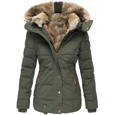Noëlle™ | Manteau d'hiver chaud avec doublure en fourrure