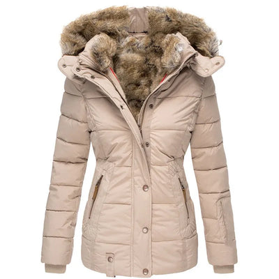Noëlle™ | Manteau d'hiver chaud avec doublure en fourrure