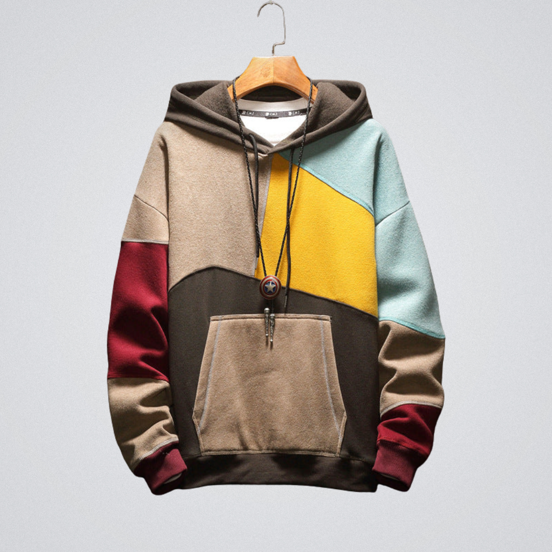 Brayde | Hoodie Patchwork – confort et caractère au quotidien
