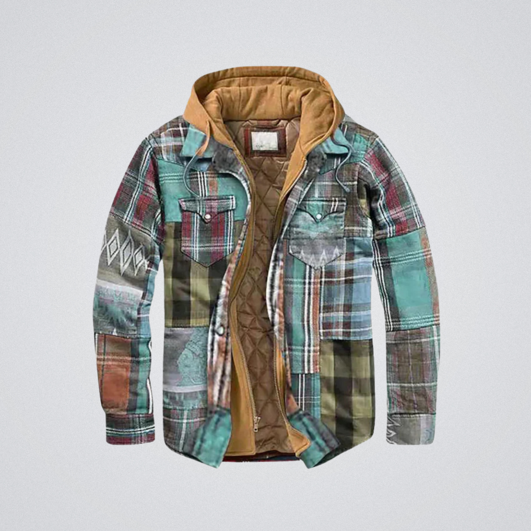 VESTE VINTAGE DE LUXE AVEC FERMETURE ÉCLAIR