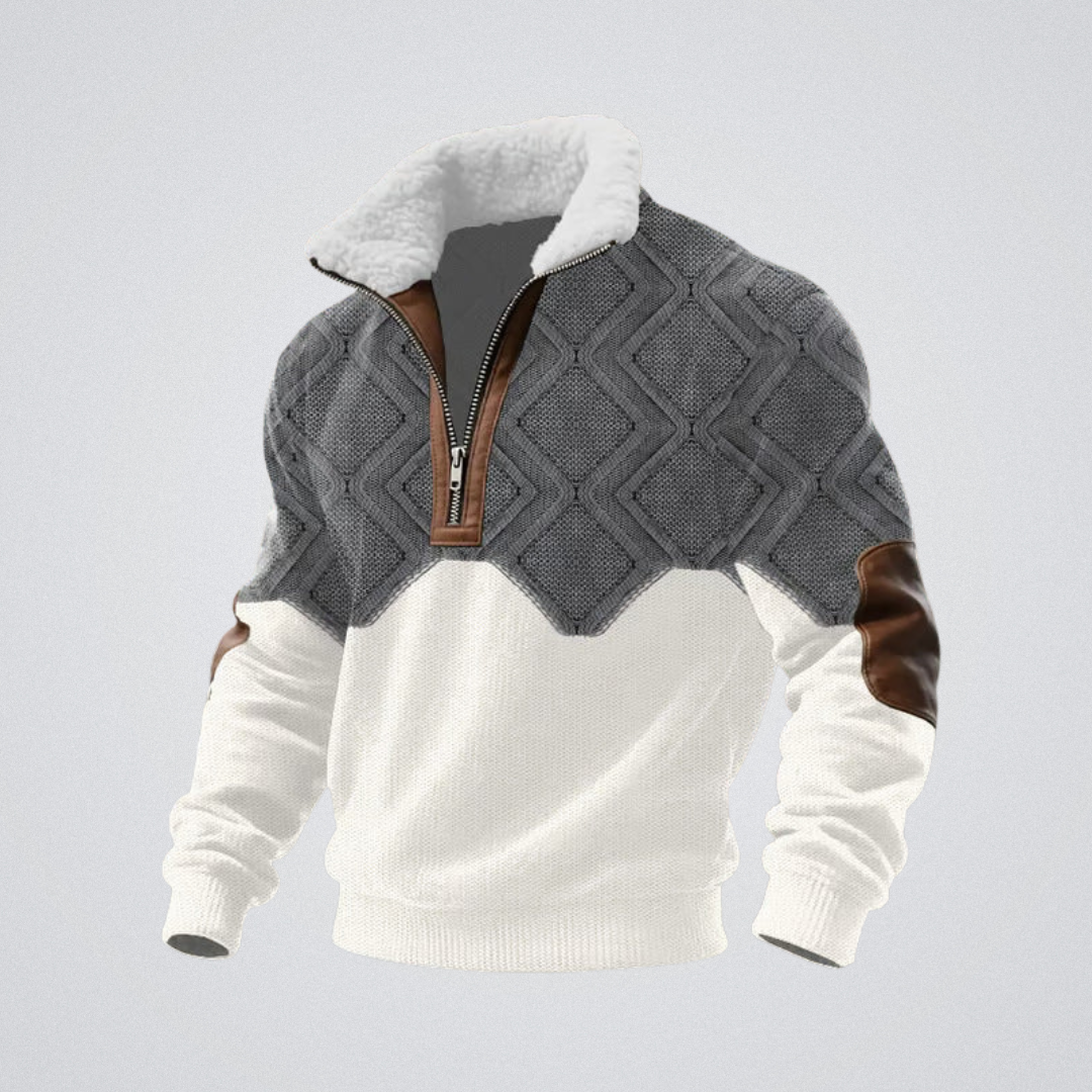 Atelier Noëlle | Éloi – Pull col fourré chaleureux