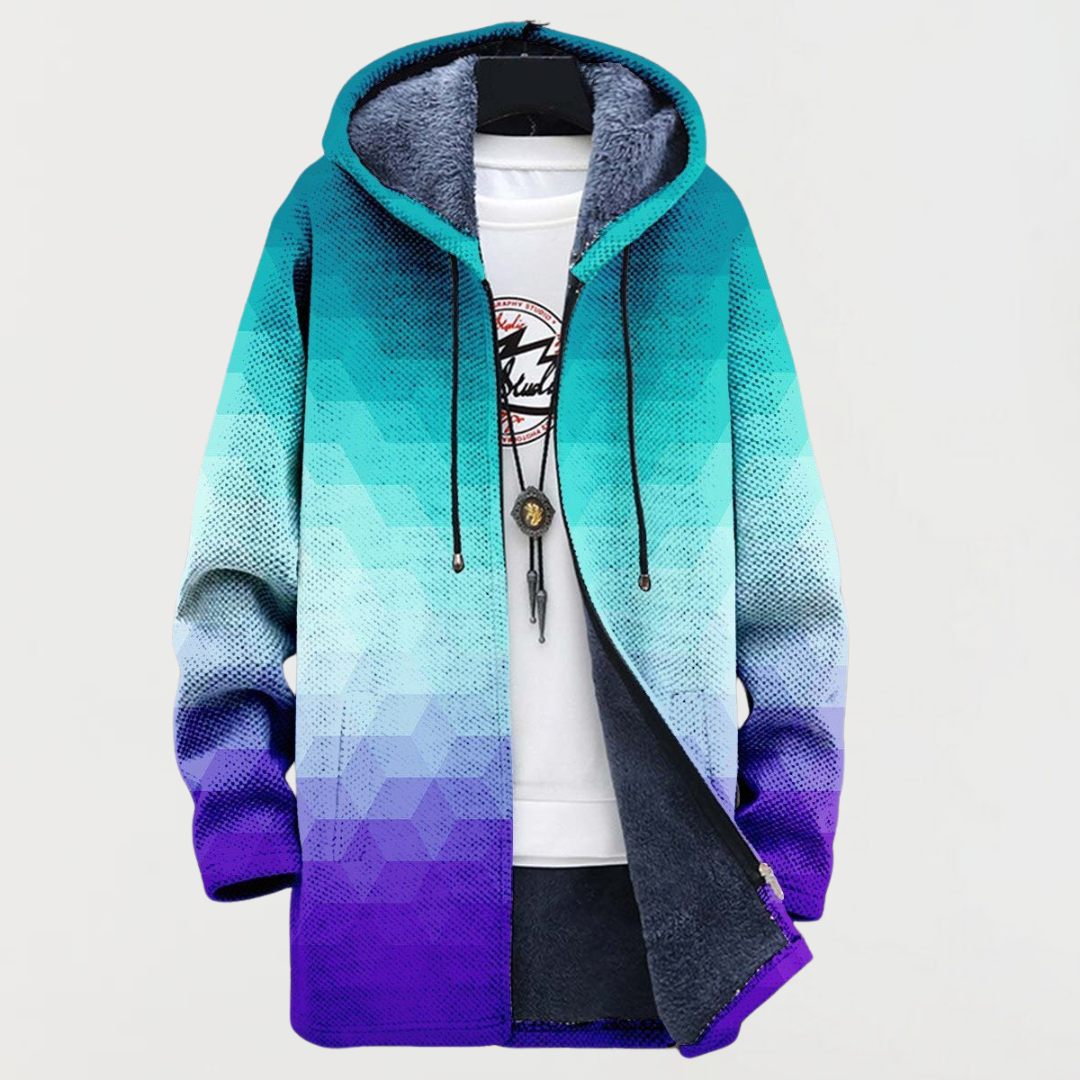 Adèle | Cardigan Hexagonal Dégradé
