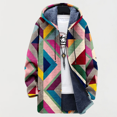 Zara | Cardigan Artistique Géométrique
