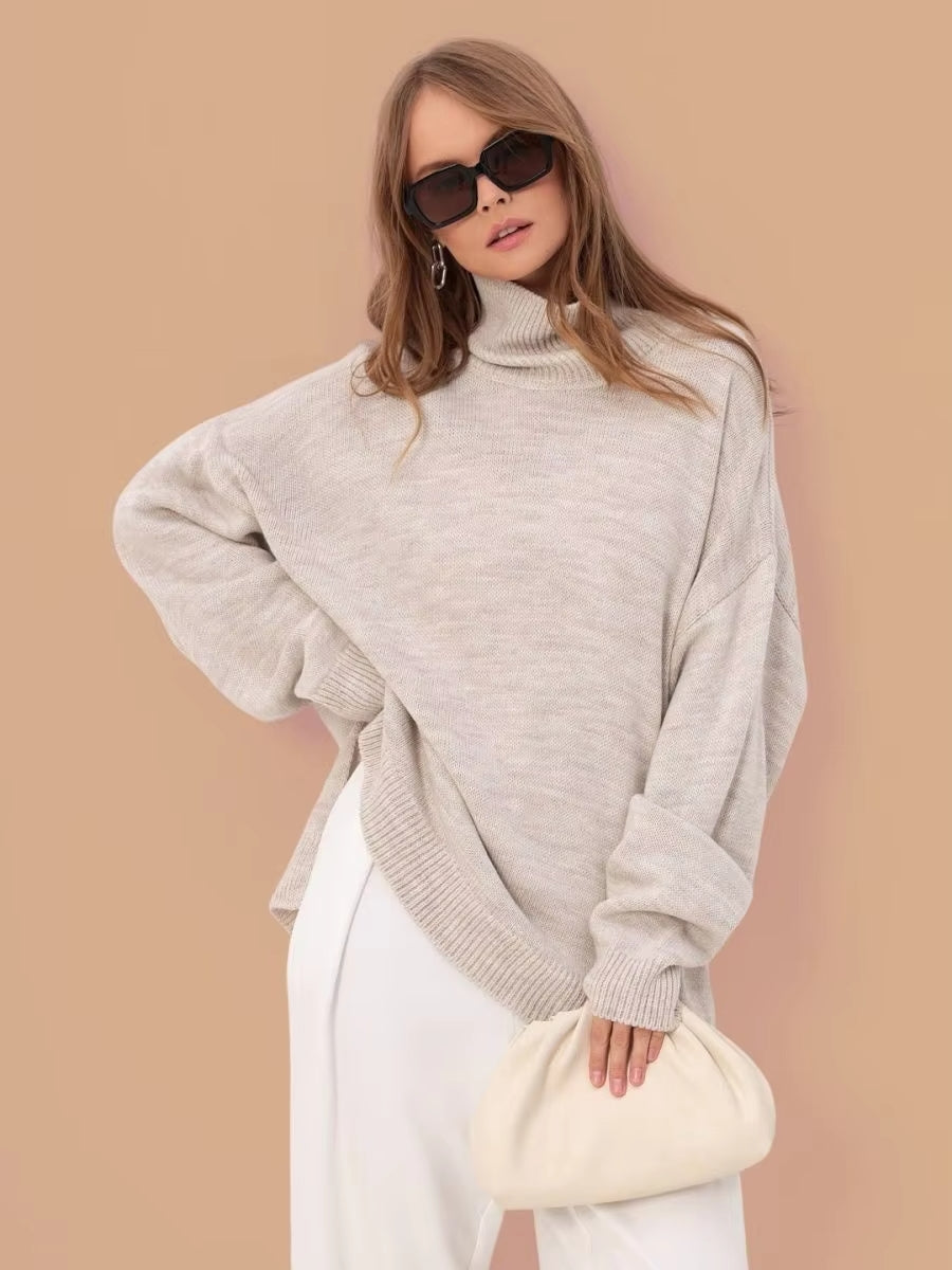 Noëlle™ | Pull avec fente surdimensionnée