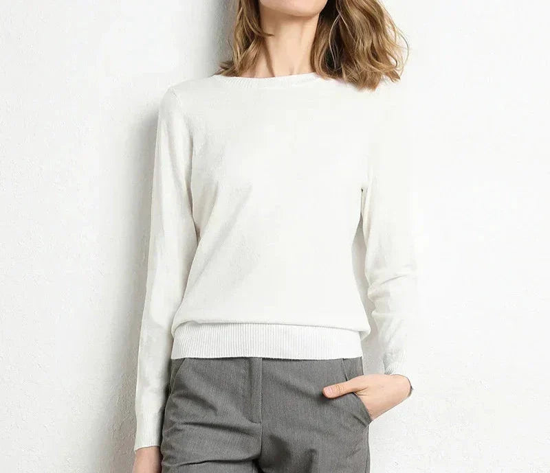 Noëlle™ | Pull confort en laine essentiel