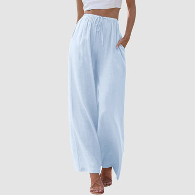 Noëlle™ | Pantalon taille haute à jambes larges