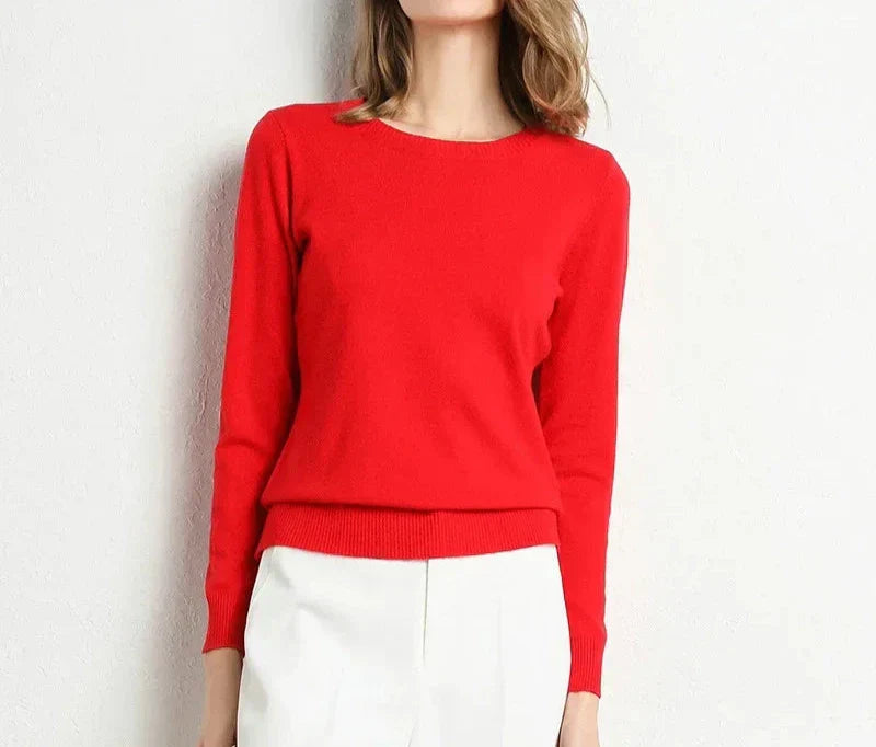 Noëlle™ | Pull confort en laine essentiel