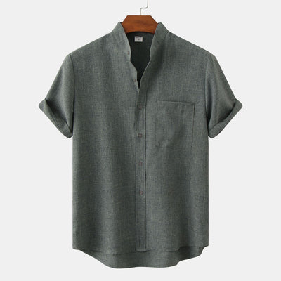 Noëlle™ | Chemise en coton unie avec boutons