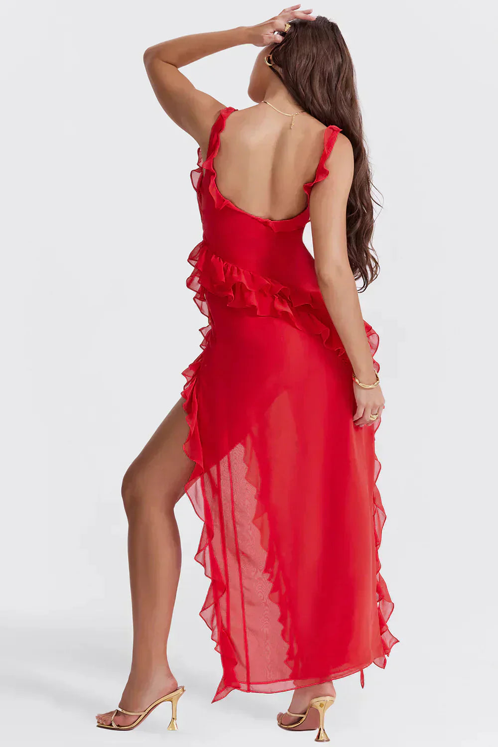 Noëlle™ | Robe élégante avec jambes ouvertes