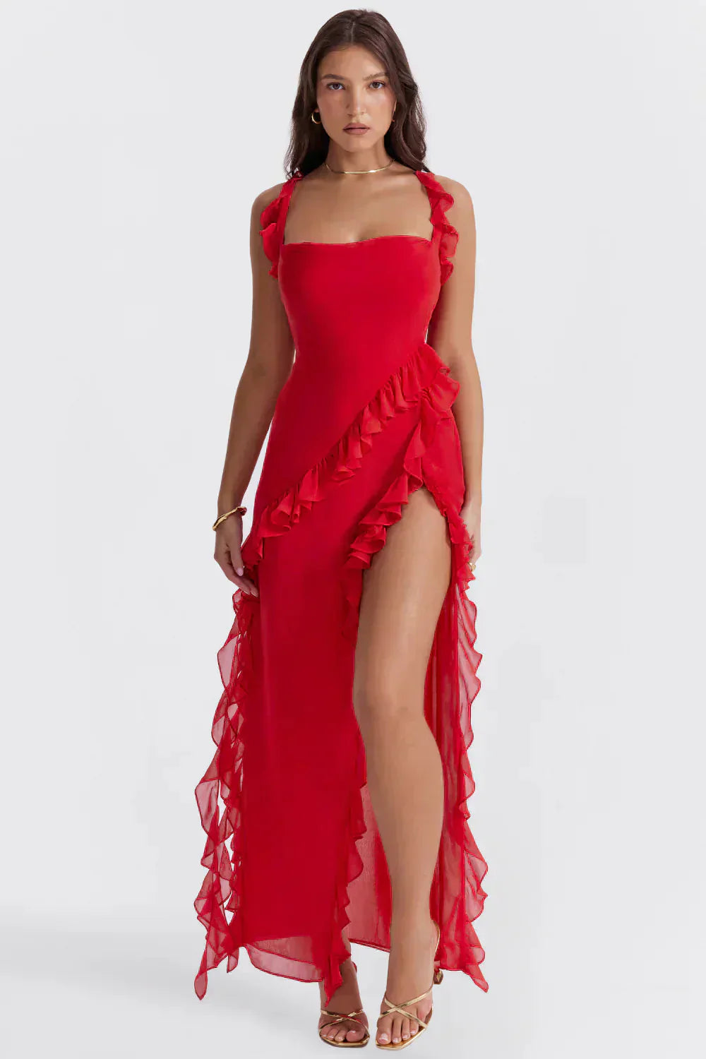Noëlle™ | Robe élégante avec jambes ouvertes
